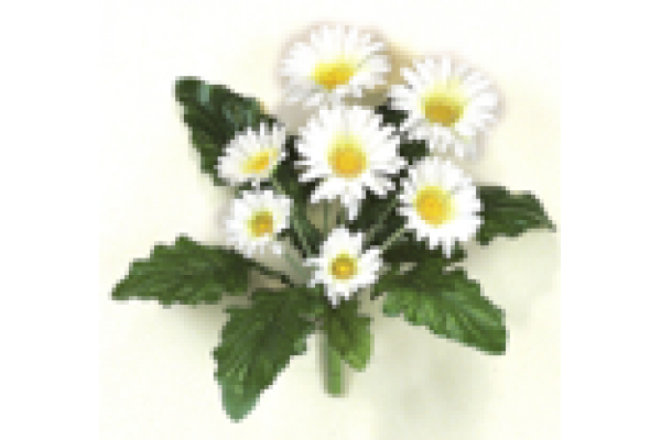 12" Gerbera Daisy -White